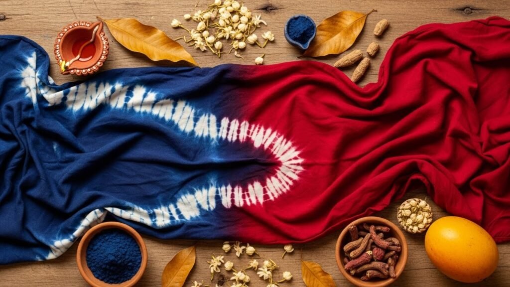 The Indo-Western Twist: Pairing Your Bagru Saree with Crop Tops, Belts, or Denim Jackets